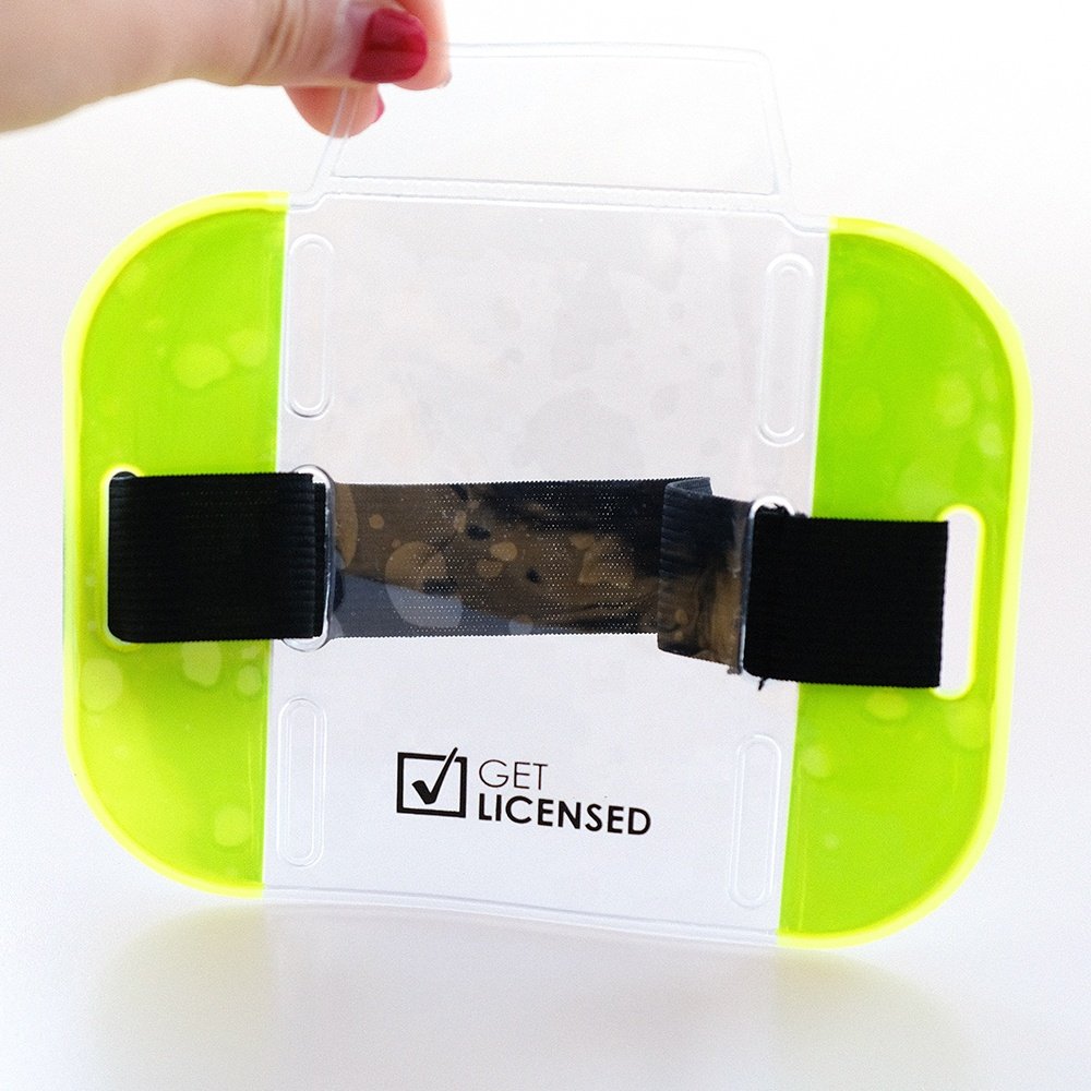 China Custom Waterproof Armband Various Colors Armband ID Badge Holder with Hook & Loop Closure Arm Band