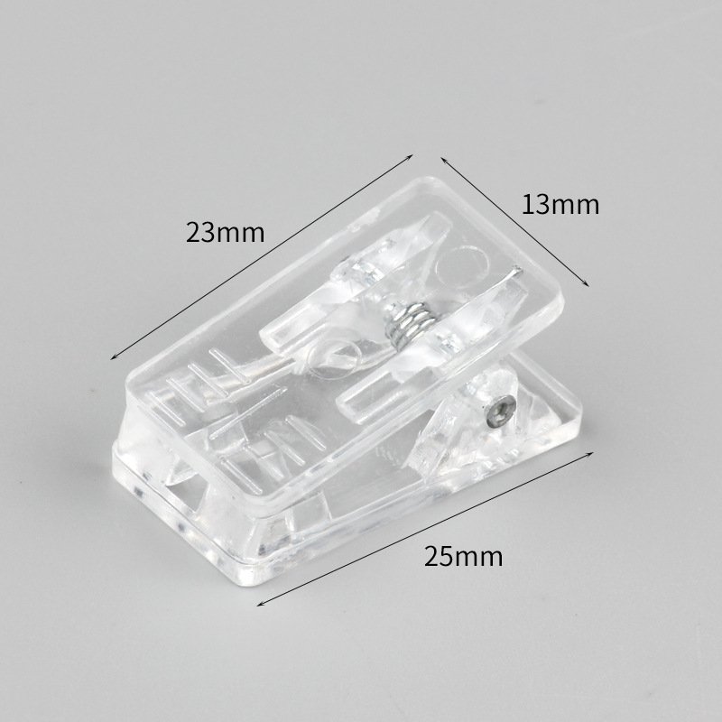 Plastic Transparent clamps Small Sticky Clip Clear Wall Self-Adhesive Clips acrylic paper clip photo picture