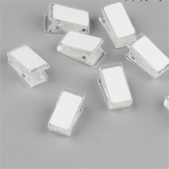 Plastic Transparent clamps Small Sticky Clip Clear Wall Self-Adhesive Clips acrylic paper clip photo picture