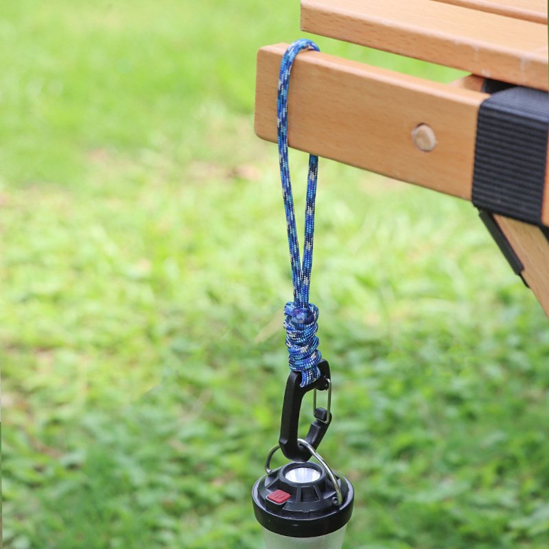 Wholesale Heavy Duty Outdoor 4mm Braided Paracord Neck Strap Rope Parachute Necklace Woven Braided Carabiner Lanyards