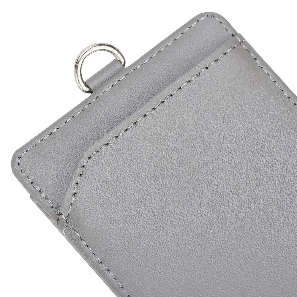 Exhibition Performance Work Badge Holder Genuine Leather Id Card Holder Badge Lanyard Card Holder