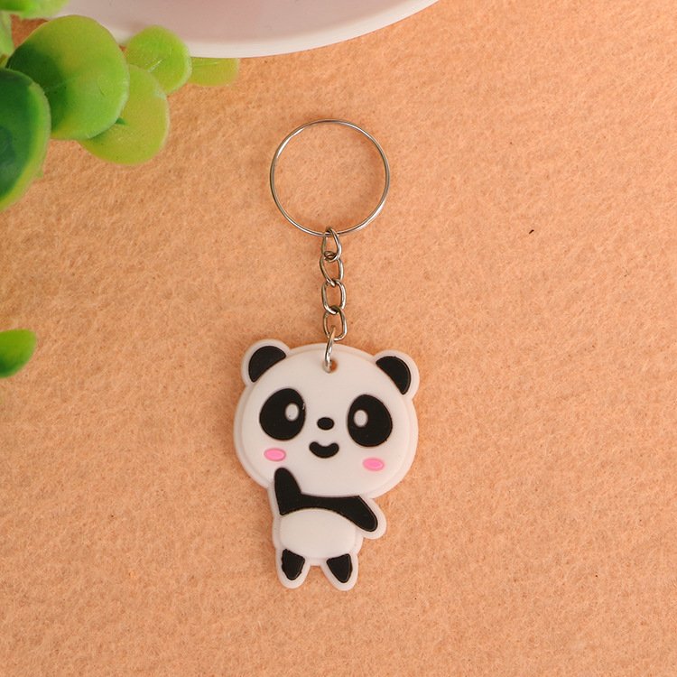 Wholesale Cheap Custom Shaped Silicone 2D 3D Key Holder Brand logo Soft PVC Rubber Keychain Gift Advertising Pendant