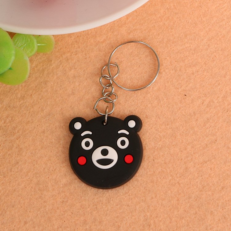 Wholesale Cheap Custom Shaped Silicone 2D 3D Key Holder Brand logo Soft PVC Rubber Keychain Gift Advertising Pendant
