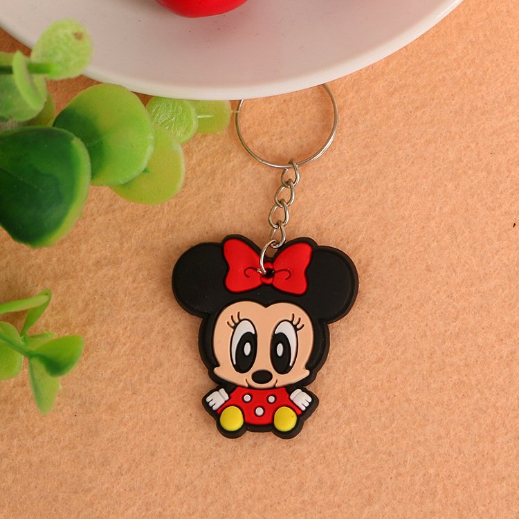 Wholesale Cheap Custom Shaped Silicone 2D 3D Key Holder Brand logo Soft PVC Rubber Keychain Gift Advertising Pendant