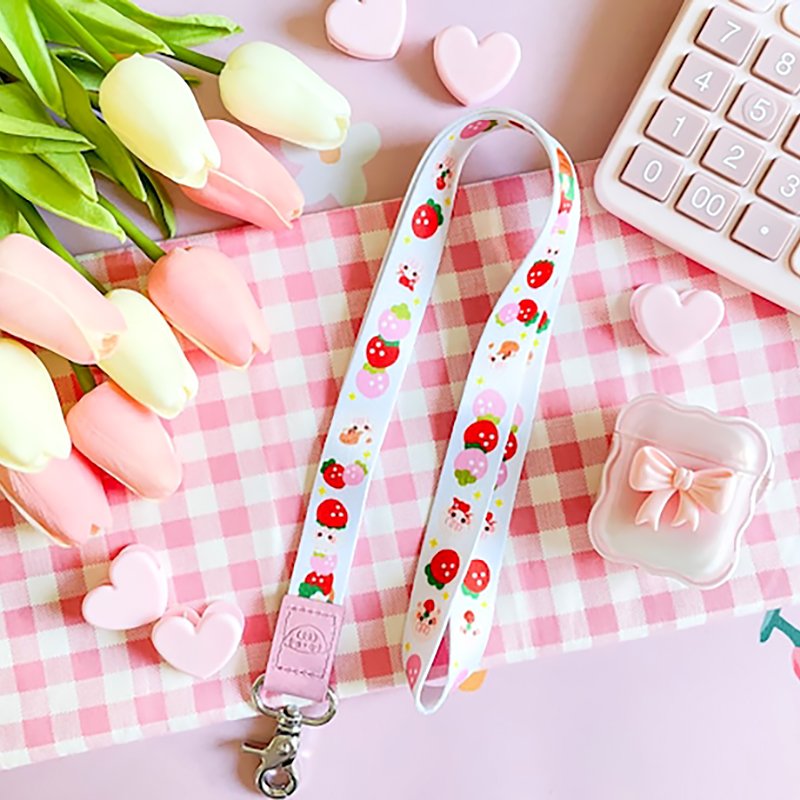 fashion hot sale Customized own Logo keychain polyester accessories lanyard