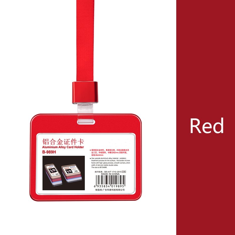 Kejea Aluminum Id Card Holder Business Office Work Name Badge Holder t989