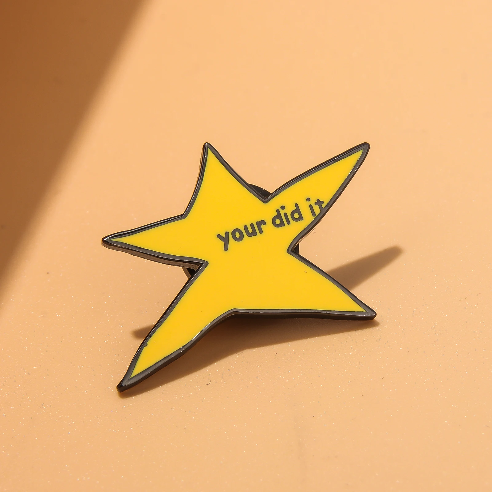 Humorous Phrases Star-Shaped Enamel Pins Cute Style "Didn't Get Drunk Today" Funny Badge Small Delicate Lapel Pin Backpack Decor