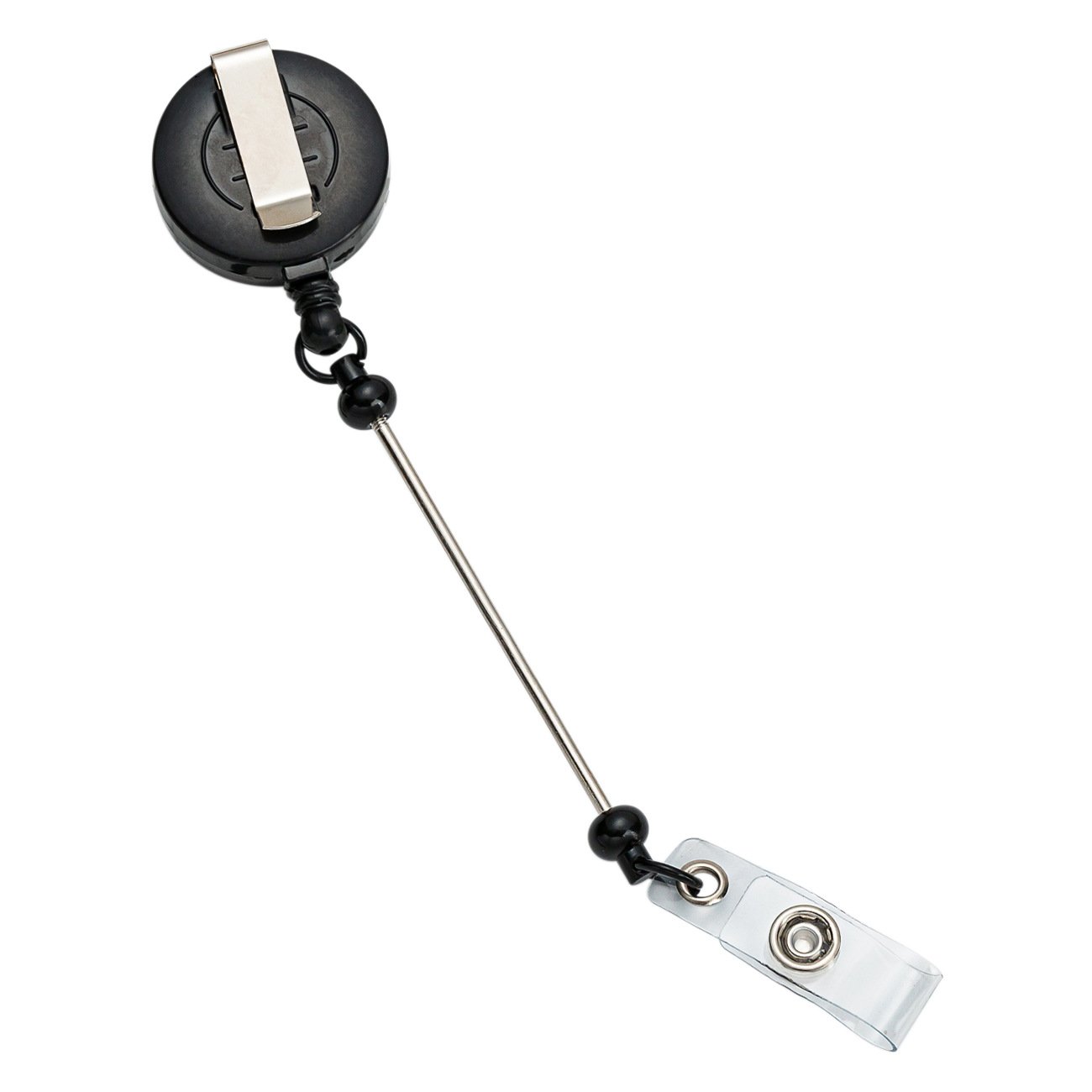 Wholesale New Design Retractable Rope Badge Doctor Nurse Name Card Holder Add Beads Card Badge Holder Reels Keychain