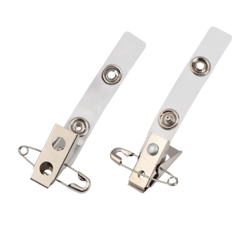 Metal Badge Holder Clips for Id Cards and Card Holders