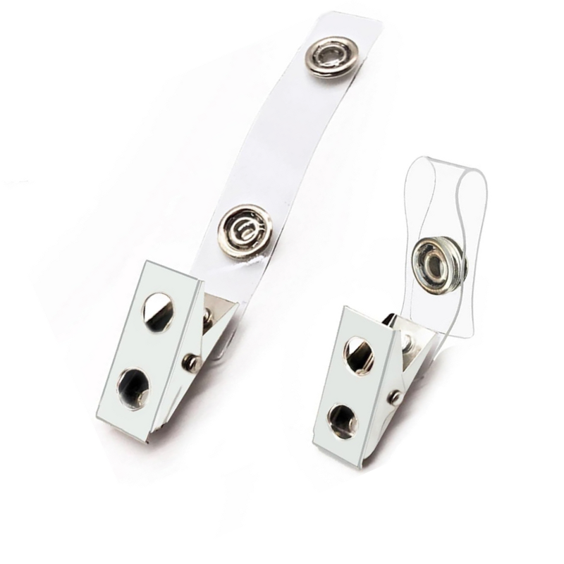 Metal Badge Holder Clips for Id Cards and Card Holders