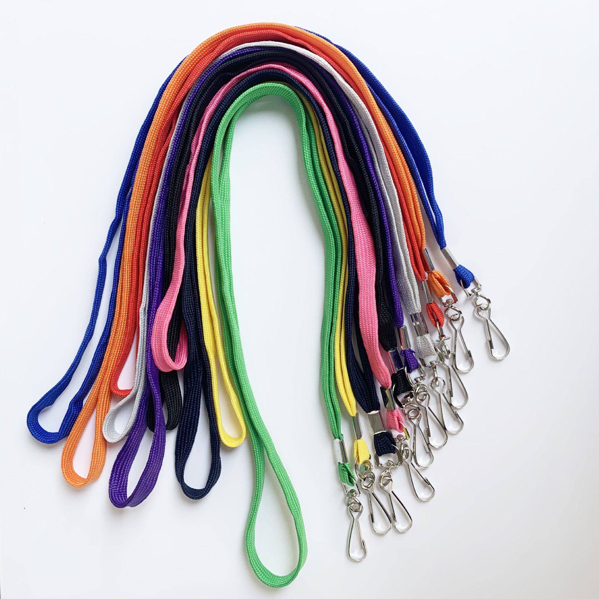 Hot Sale Custom Logo Fashion Lanyard Plain Black Polyester Silk Screen Digital Offset Printing Featuring Stylish Hook Accessory