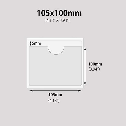 Self Adhesive Clear Windshield Label Pockets Plastic Pockets Holders Sleeves for car Index Cards Planners