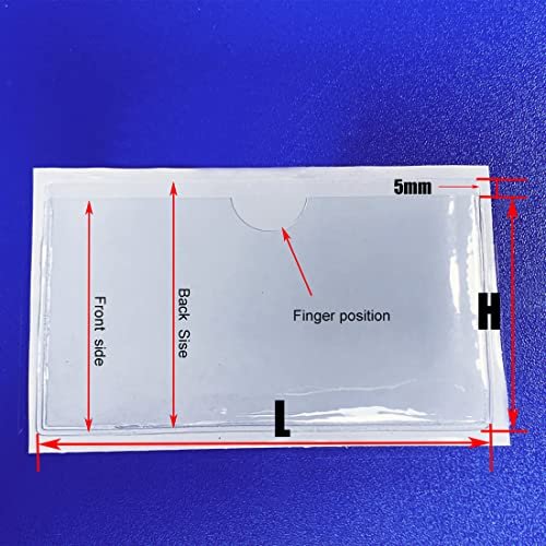 Self Adhesive Clear Windshield Label Pockets Plastic Pockets Holders Sleeves for car Index Cards Planners