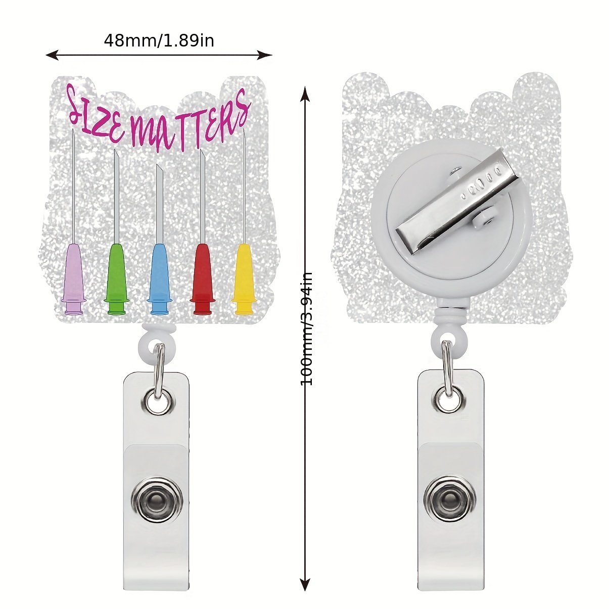 Funny Bling Blood Phlebotomist Nurse Badge Reel Badge Clips Cute Phlebotomist Nursing ID Badge Holder