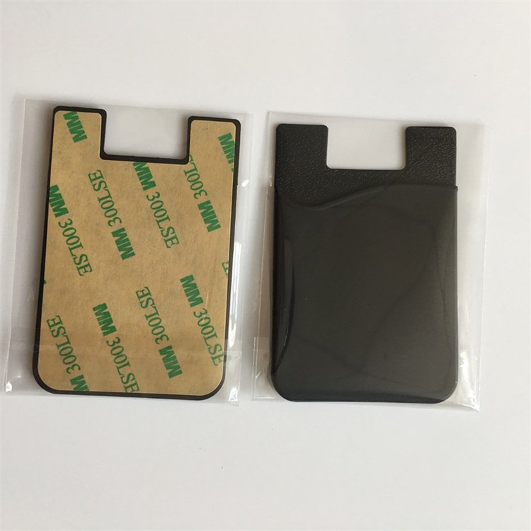 Wholesale Silicone Credit Card Holder Mobile Phone Back Sticker Card Holder Case For Phone Silicone Card Holder