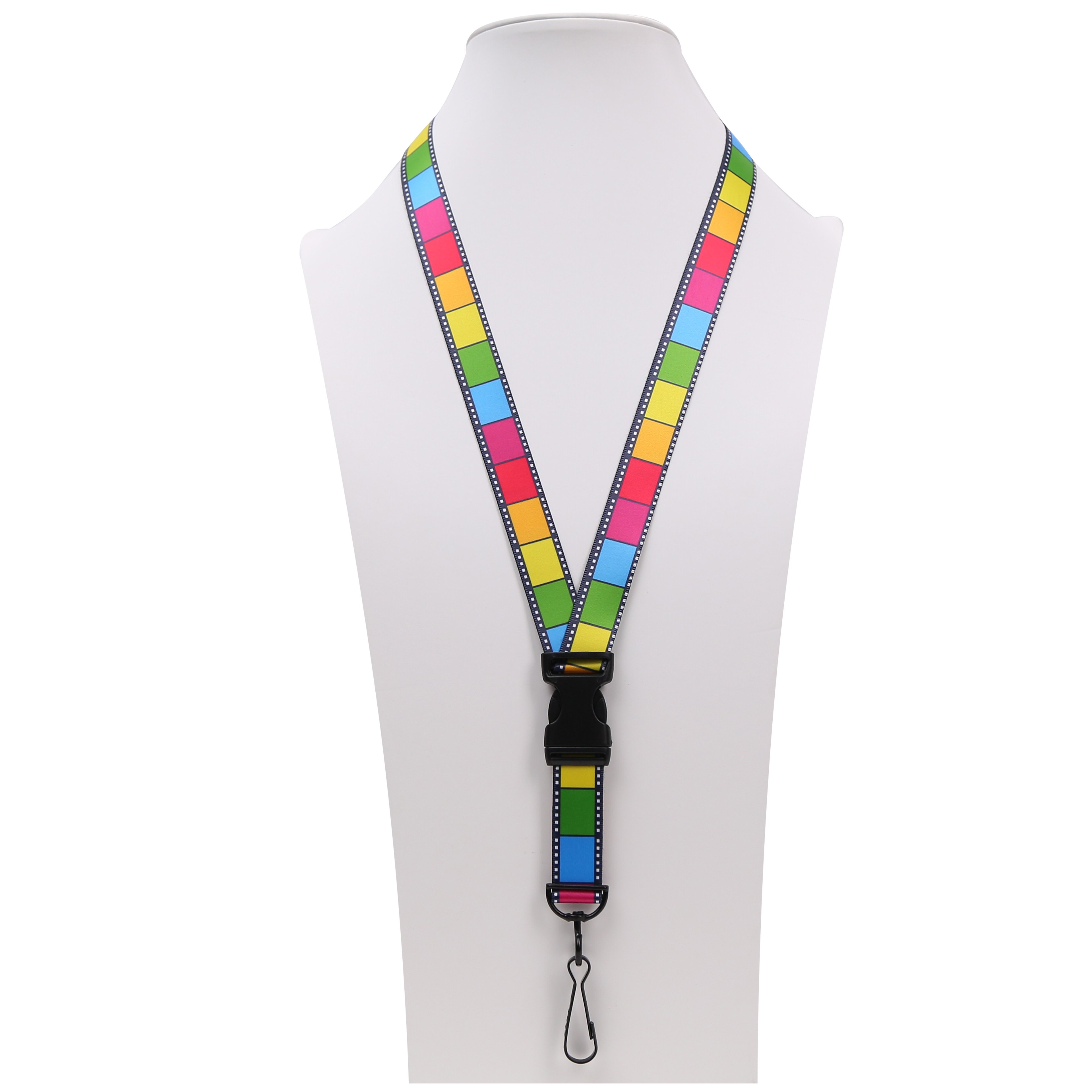 No Minimum Order Custom Logo Lanyard Your Own logo Sublimation Heat Transfer Printing Lanyard For Event School Exhibition