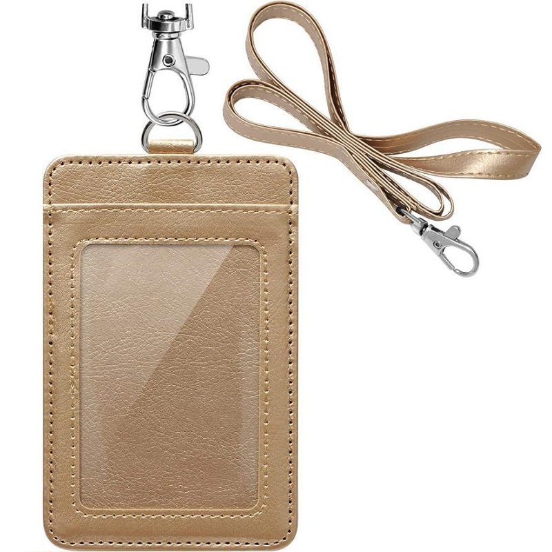 Custom ID Badge Holder with Lanyard and Retractable Badge Reel Clip