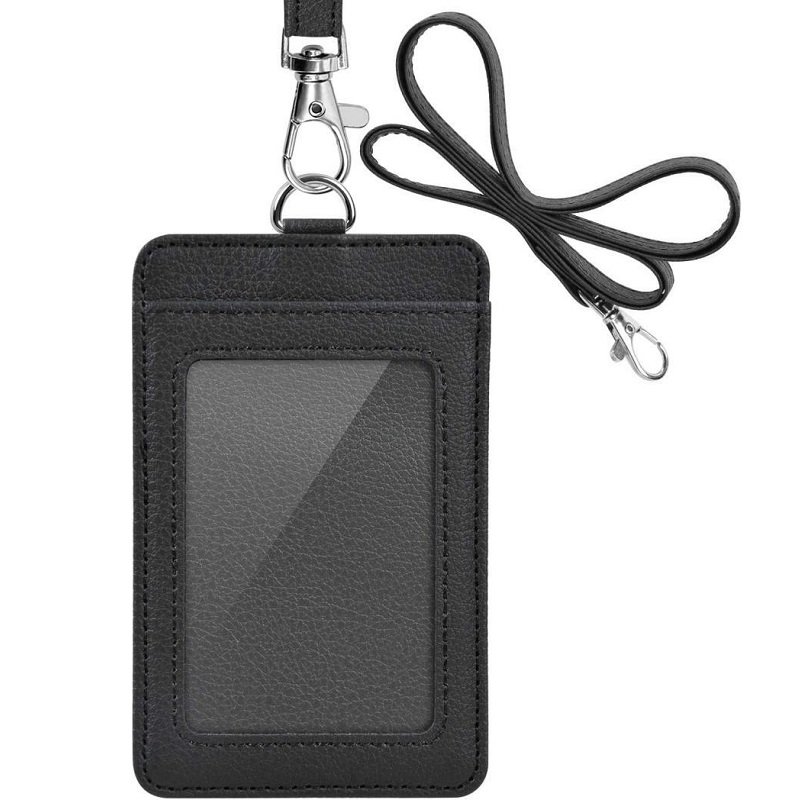 Custom ID Badge Holder with Lanyard and Retractable Badge Reel Clip