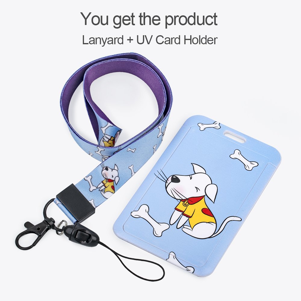 Personalize Design Logo ABS ID Card Badge Holder with Lanyard Custom