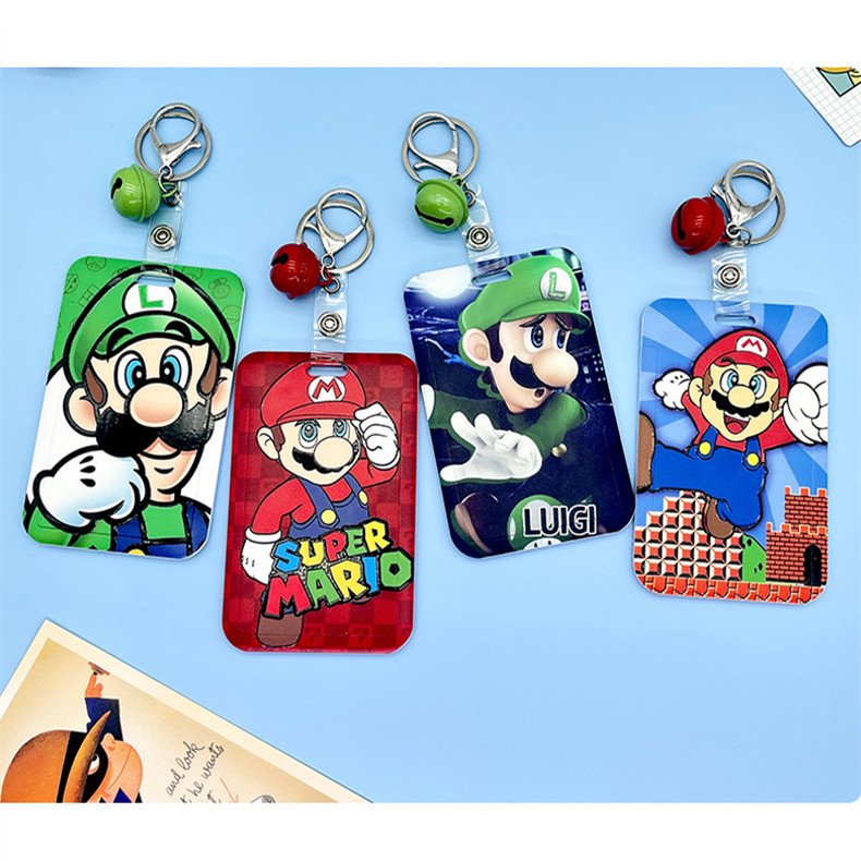 Portable Neck Phone Polyester Lanyard Card Case Gift Cute Cartoon Super Cool Lanyards Anti-Lost Name Badge Bus ID Card Holder