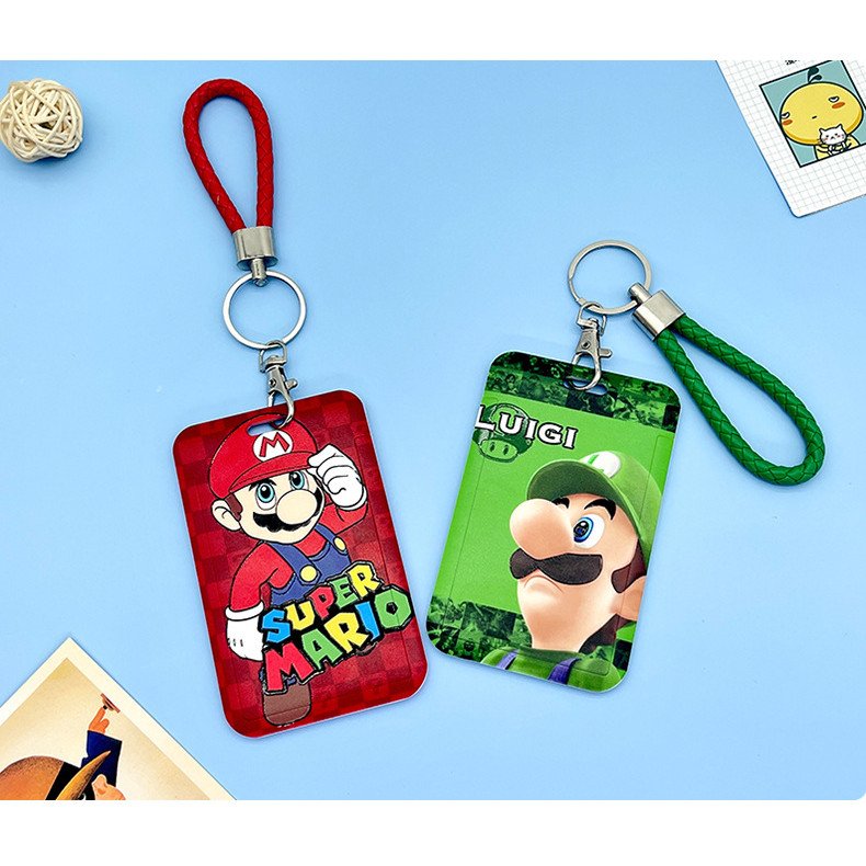 Portable Neck Phone Polyester Lanyard Card Case Gift Cute Cartoon Super Cool Lanyards Anti-Lost Name Badge Bus ID Card Holder