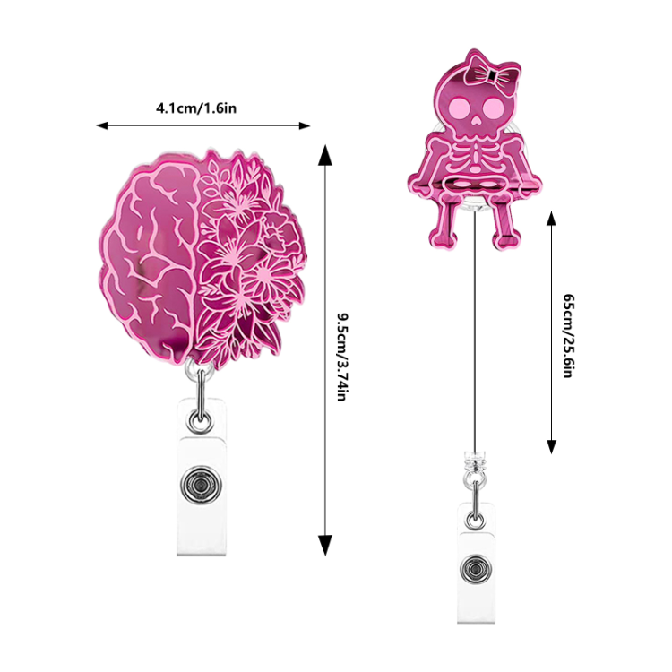 New Fashion Custom PVC Acrylic Badge Reel Nurse Doctor Medical Badge Holder