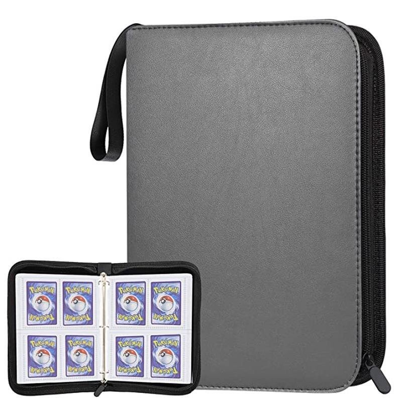 HIgh Quality PU Leather Custom Pattern Waterproof Trading Album Display Holder Pokemoned Trading Card Binder 900 Pockets