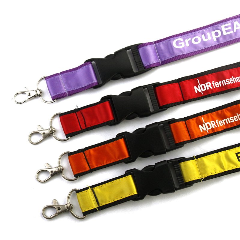 Neck Lanyard With Id Badge Holder Custom Champion Medal Safety Clip Woven Fashion Strap Lanyard For Teenagers