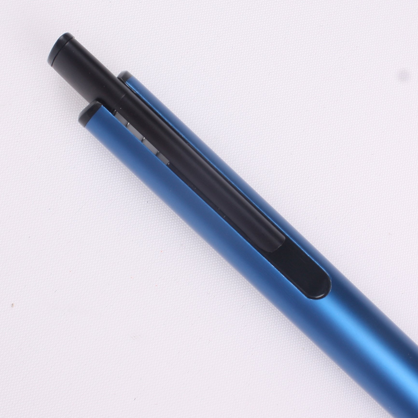 Promotional Multi-functional Classic Blue Ballpoint Pen Custom Logo Budget-Friendly Plastic Caneta for Business Gifts