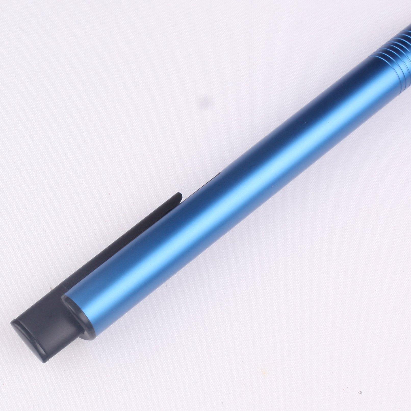 Promotional Multi-functional Classic Blue Ballpoint Pen Custom Logo Budget-Friendly Plastic Caneta for Business Gifts
