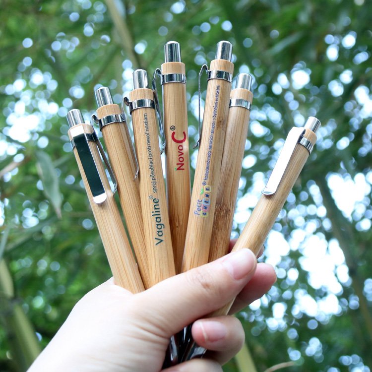 2024 Eco Friendly Wood Bamboo Pen Custom pen with logo ballpoint pen