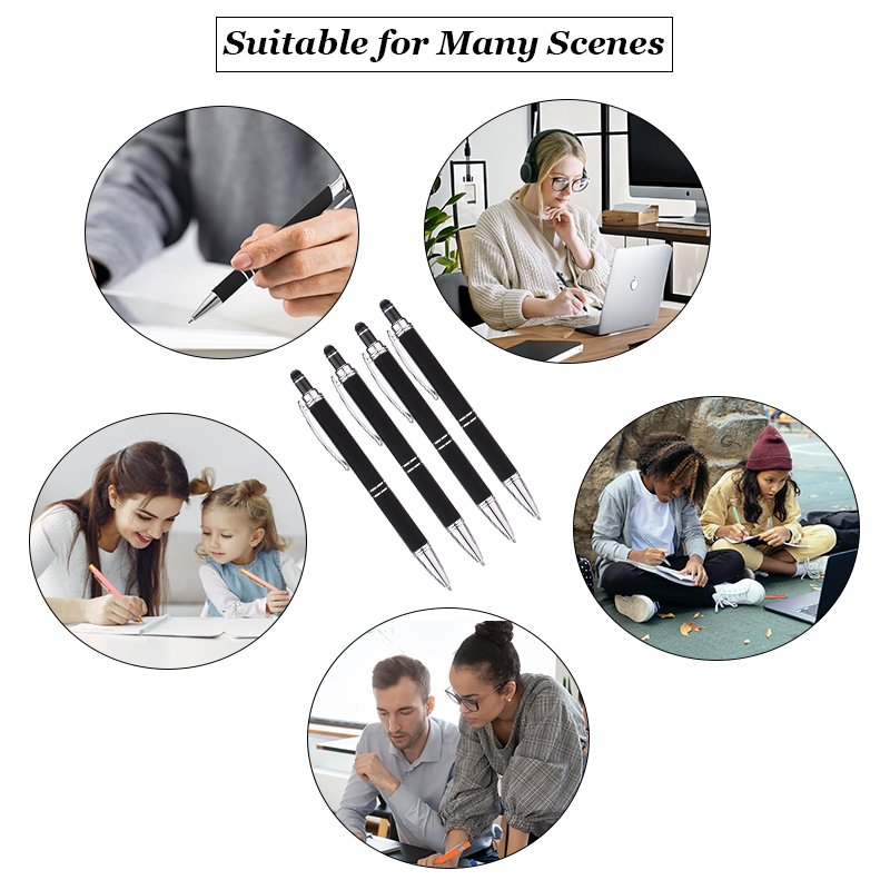 Promotional Customized Multi-Colored Metal Cheap Price Ballpoint Pen Retractable Aluminum Touch Stylus Logo Print Pen for Gifts