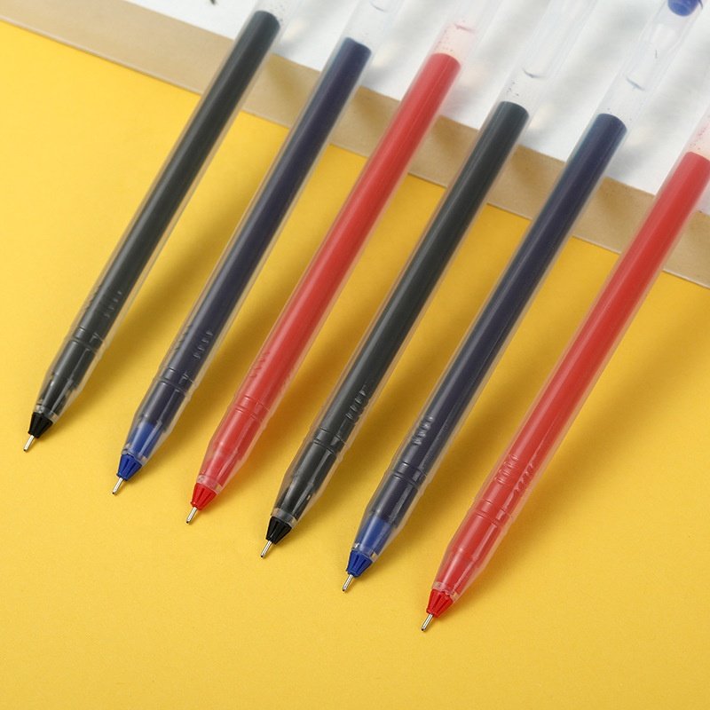 Business Signature Pen Office Student Examination gel Pen Red Blue Black 0.5mm Customized Plastic Pen