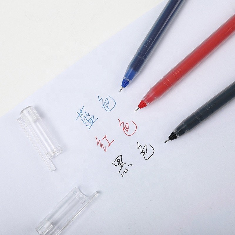 Business Signature Pen Office Student Examination gel Pen Red Blue Black 0.5mm Customized Plastic Pen