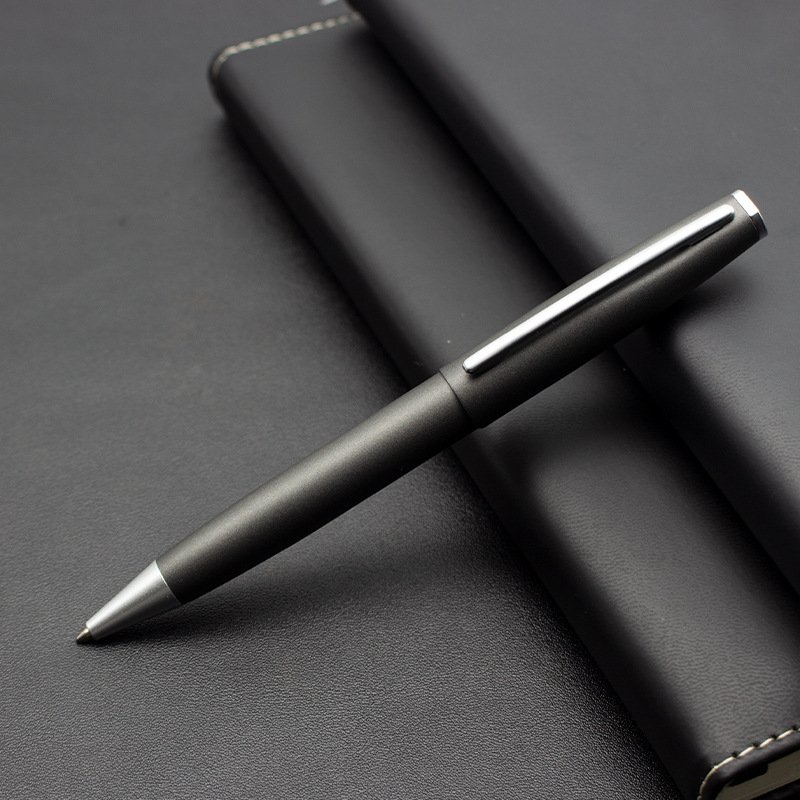 X927-1 High Quality Luxury Metal Black Matt Twist To Open Custom Logo Classic Business Gift Signature Ballpoint Pen