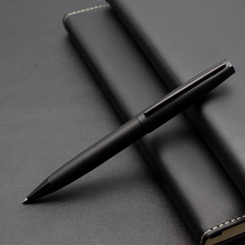 X927-1 High Quality Luxury Metal Black Matt Twist To Open Custom Logo Classic Business Gift Signature Ballpoint Pen