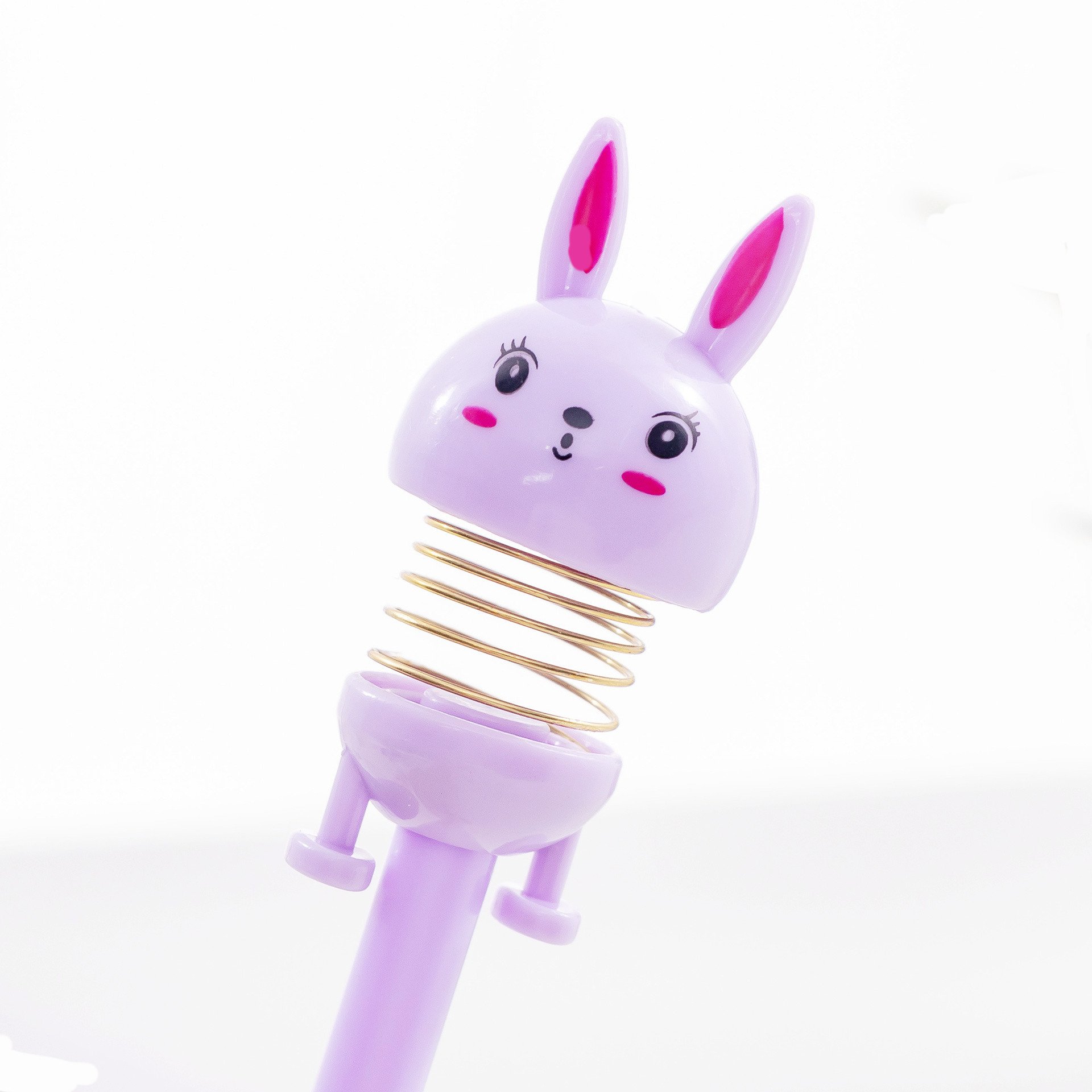 Cute Promotion Gift Creative Pen Ballpoint Kawaii Stationery Colorful Rabbit Shape Plastic Gel Pen