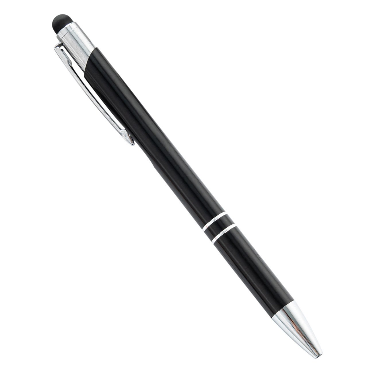 Bulk sale metal ballpoint pens retractable ballpoint pen with OEM logo printed stylus ballpoint pens for school office business