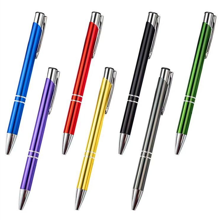 New Promotion Cheap Ball Point Metal Pens With Personalized Custom Laser Engraved Print Branded Logo Manufacturer Ballpoint Gift