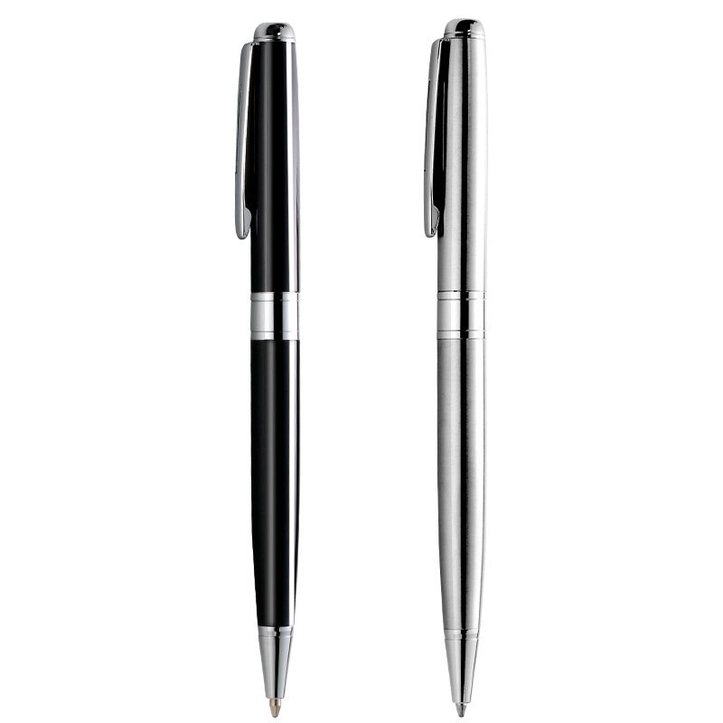 Pens Manufacturer custom Promotional Advertising Ballpen Private Label Black Metal Ballpoint Pen Office Signature Pens