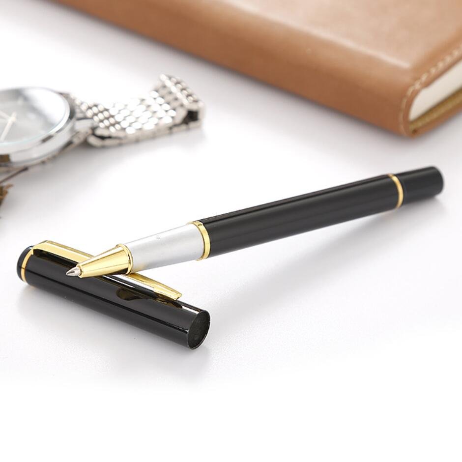 Pens Manufacturer custom Promotional Advertising Ballpen Private Label Black Metal Ballpoint Pen Office Signature Pens