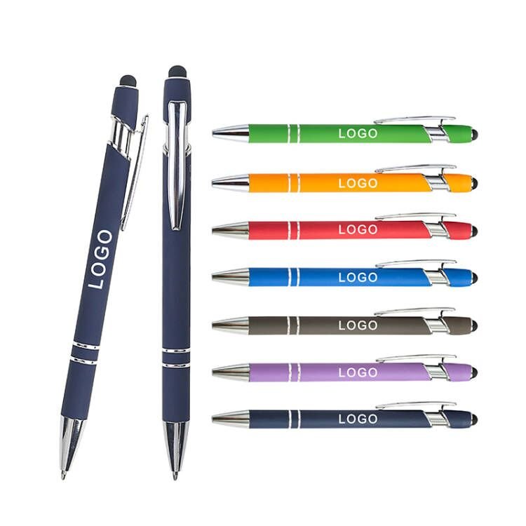 BECOL High Quality Multifunction Ballpoint Pen Customized Advertising Gift Pen Metal Stylus Ball Pen with Custom Logo Printed