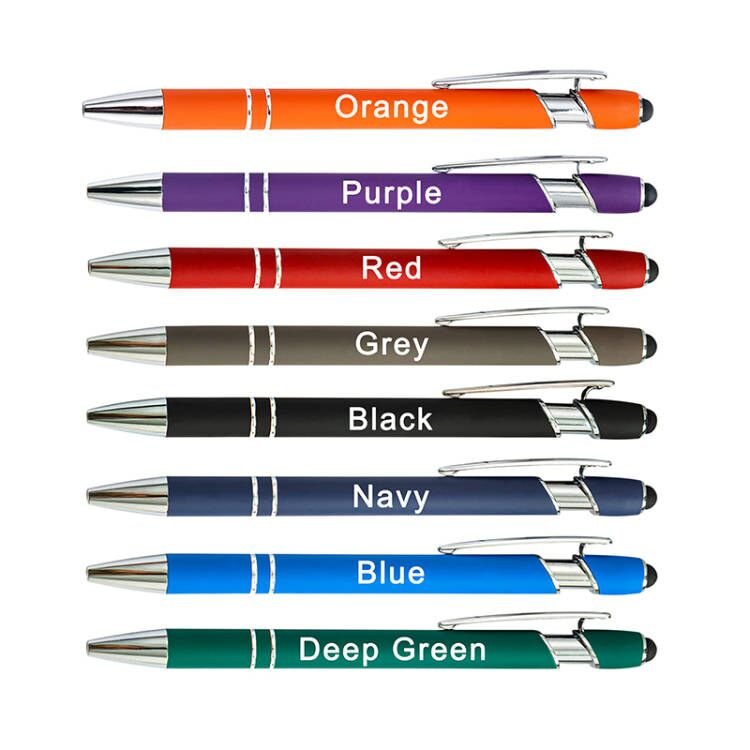 BECOL High Quality Multifunction Ballpoint Pen Customized Advertising Gift Pen Metal Stylus Ball Pen with Custom Logo Printed
