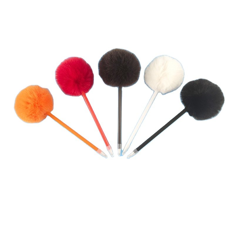 Factory Wholesale Custom Promotional Fluffy Ballpoint Pens