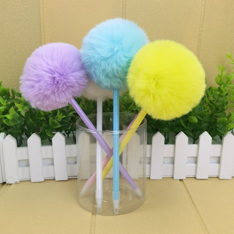 Factory Wholesale Custom Promotional Fluffy Ballpoint Pens