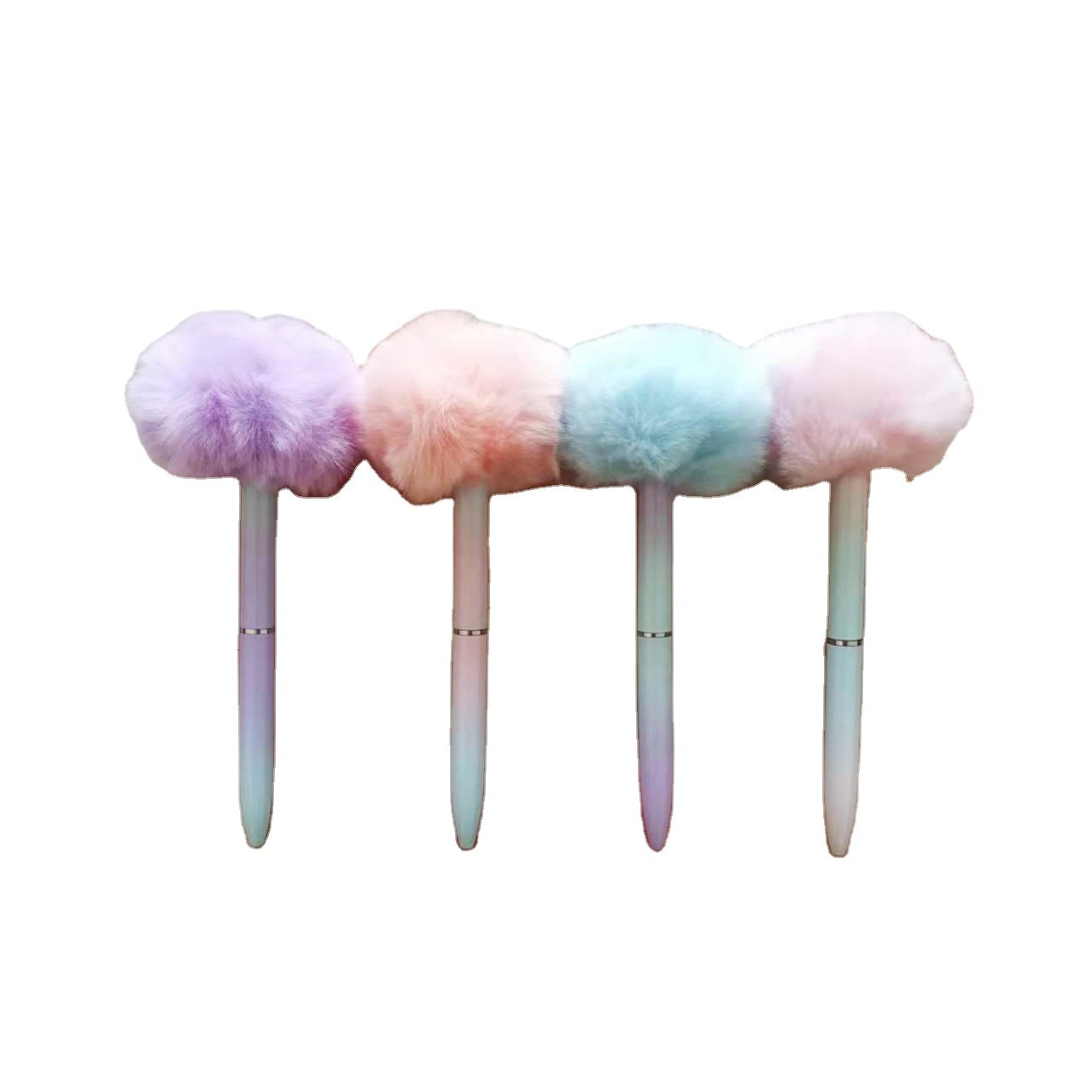 Factory Wholesale Custom Promotional Fluffy Ballpoint Pens