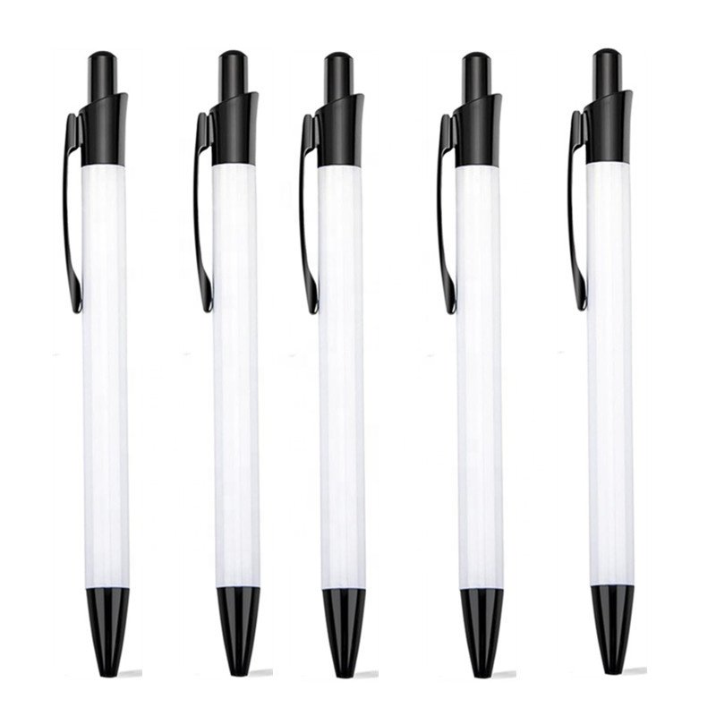 Sublimation Custom Gel Pens Black Ink 0.5mm Fine Point for Office School Home Supplies Blue Black