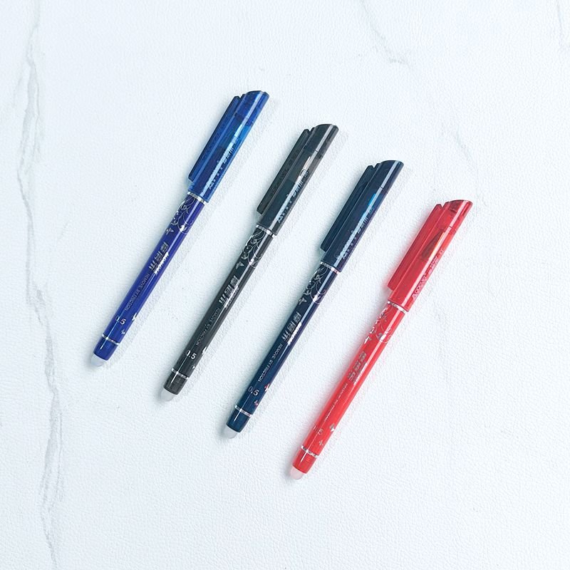 Office and business erasable pen Aode Mei student ballpoint pen exam writing transparent Ink 0.5mm erasable gel pen