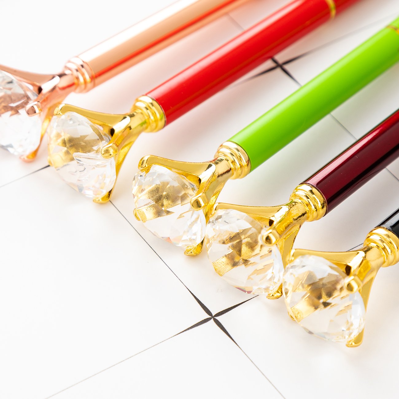 New big diamond metal ballpoint pen gift diamond ballpoint pen crystal pen with LOGO