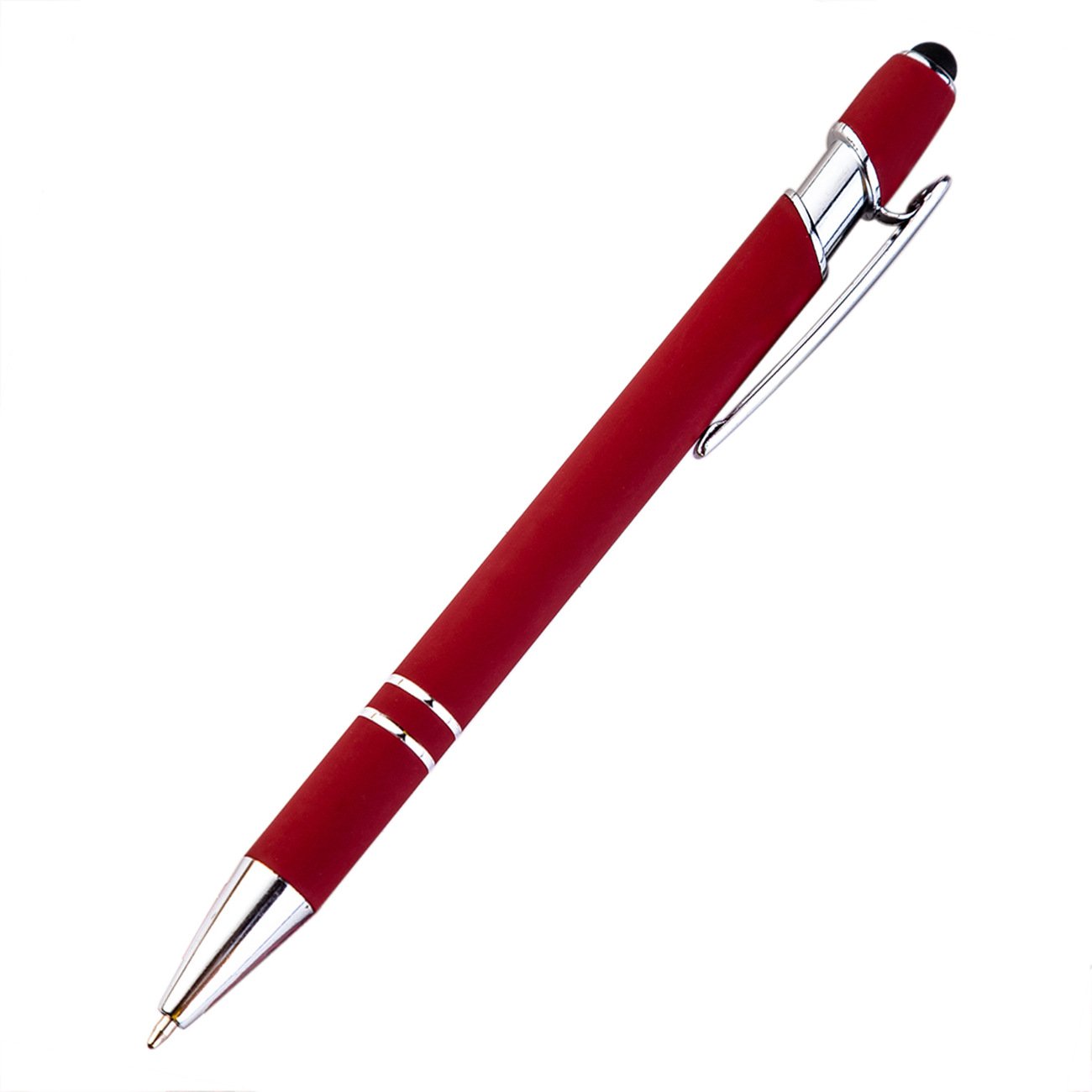 Custom logo Personalized Advertising Cheap Gift Metal Aluminum ballpoint Pen With Stylus